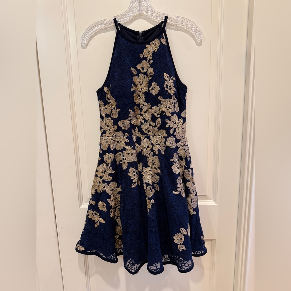 Xscape Floral Halter Dress